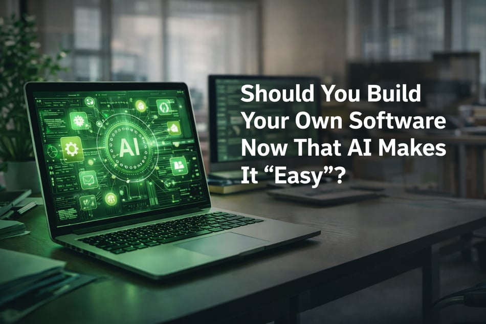 Should You Build Your Own Software Now That AI Makes It “Easy”?